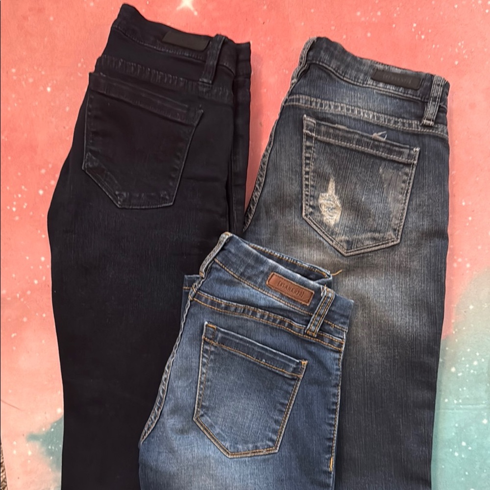Blank NYC denim lot of Three Denim Jeans skinny size 24